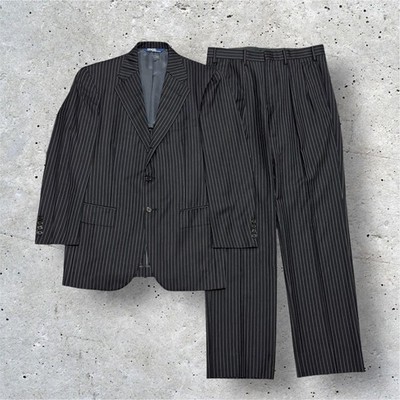 Ralph Lauren Men Suit Setup Striped Wool Tailored Slacks Limited Edition VHTF De