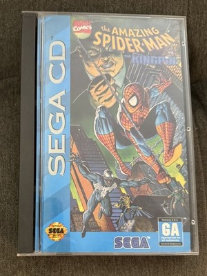 Sega CD Amazing Spider-Man vs. The Kingpin Complete CIB Manual Reg Card Case