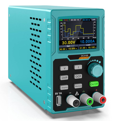 Fuente de alimentación DC programable 0 30V 0 10A con USB y protección, Nuevo
