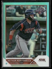 2023 Topps Pro Debut #PDC-57 Nathan Martorella Chrome Aqua Refractor #/75