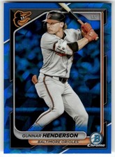 2024 Bowman Chrome Sapphire Edition #9 Gunnar Henderson Orioles