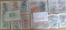 Konvolut Bautenserie 1948 sortiert in T&uuml;ten, Posten (Bizone/Alliierte Besetzung)