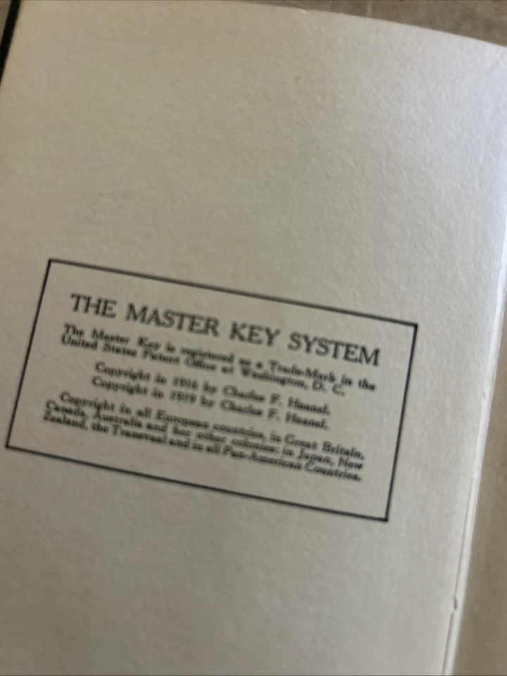 The Master Key System CHARLES F. HAANEL 1919 Volume #7 - Bild 4 von 4
