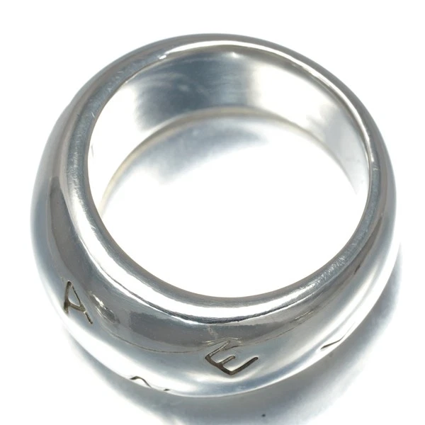 Auténtico Anillo CHANEL Logo Vintage US6-6.25 Plata de Ley 925 Foto 2 de 4