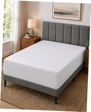 Extra Deep Pocket Fitted Sheet, 18-24 Inch | For Pillow Top & Twin XL White