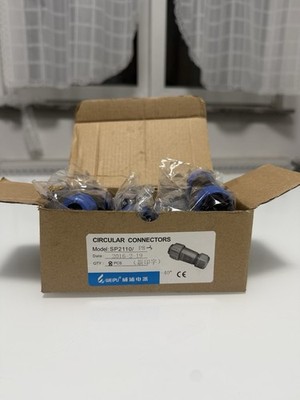 WEIPU SP21 SP2110 Rundsteckverbinder 8-polig Crimp blau/schwarz Kunststoff