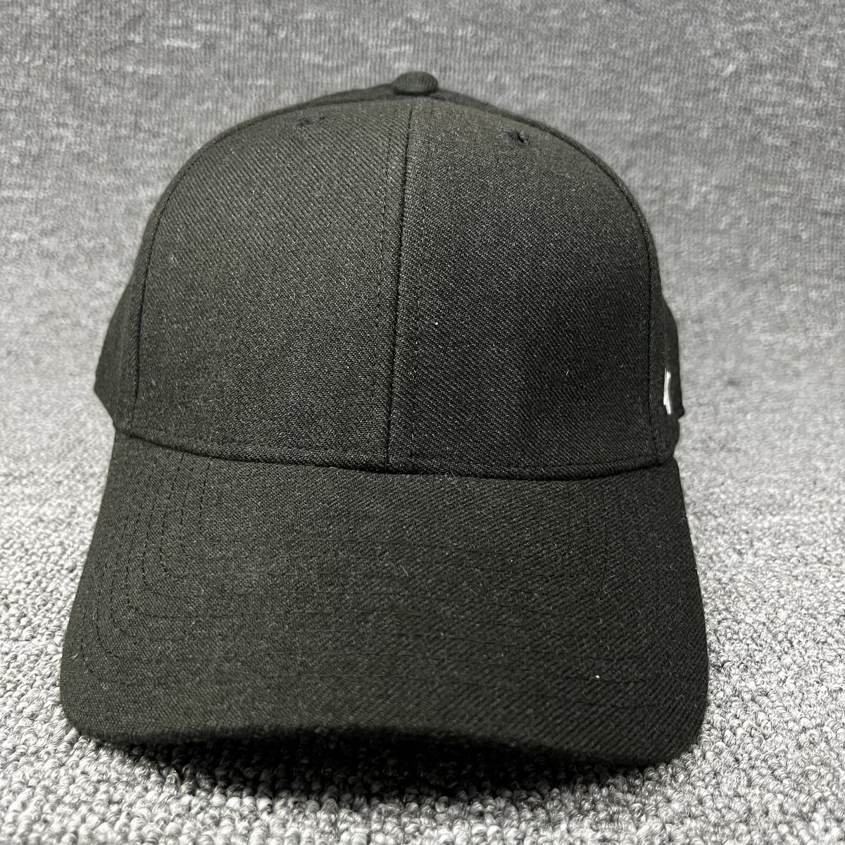'47 Brand Blank MVP Adjustable Hat Black Structured Cap Gray Underbrim