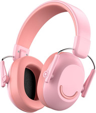 Link Dream Ear Protection Muffs for Kids Toddler Noise Cancelling Pink