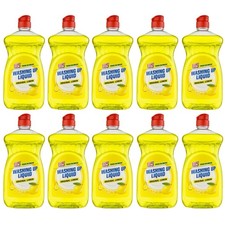 10x W5 Washing Up Liquid Original Lemon 500ml Each - Tough on Grease Dishwashing 3.80 per litre