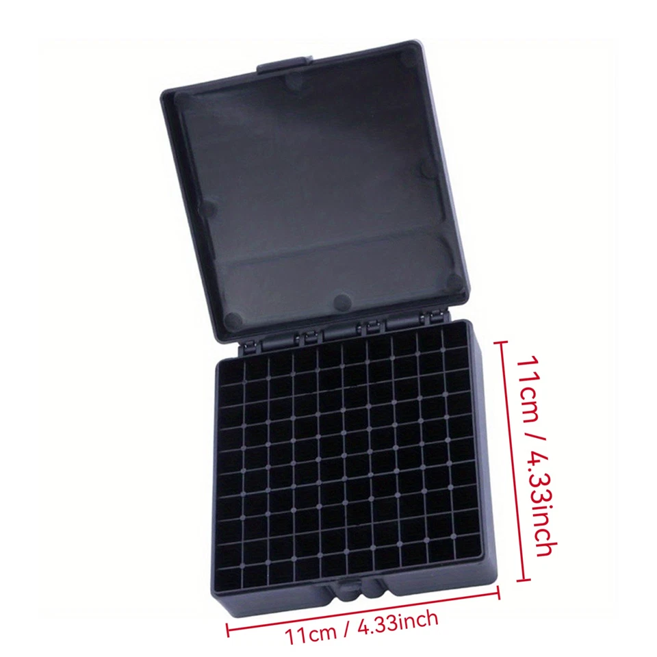 9mm Plastic Ammo Box - 100 Rnd Capacity, Flip-Top Lid for Range/Hunting - Image 2 of 4