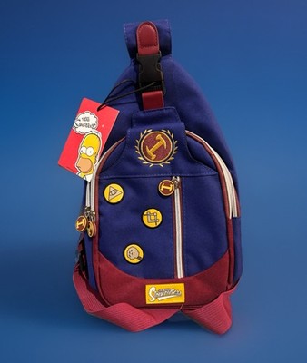 NEW The Simpsons Springfield Stonecutters Sling Backpack Bag Collectible