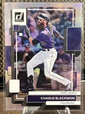 Charlie Blackmon 2022 Panini Donruss Baseball Career Stat Line /500 #98