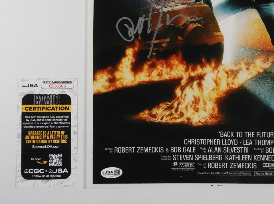 Фотография Роберта Земекиса с автографом JSA 12 x 18 «Назад в будущее» - Изображение 3 из 3