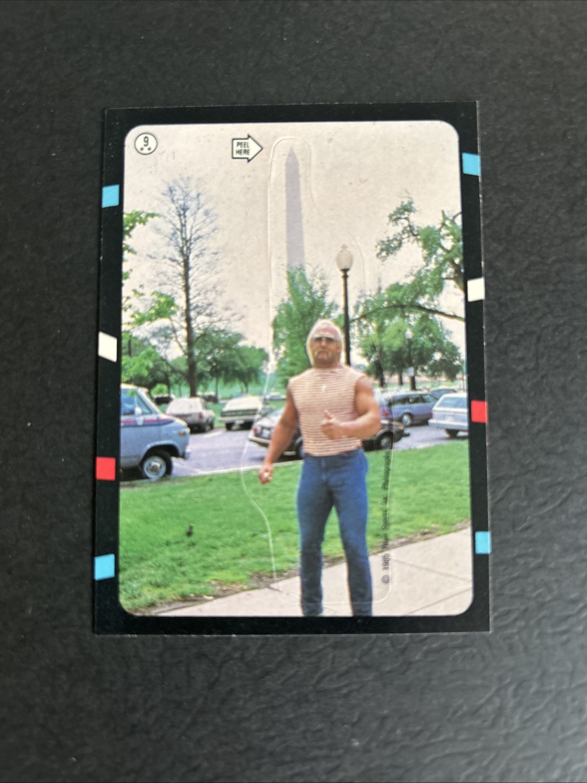 Hulk Hogan 1985 Topps WWF Pro Wrestling Stars #9 Stickers