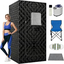 Portable Steam Sauna Full Body Home Sauna 3L 1200W Remote Chair Indoor Pod