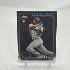 Dane Myers RC 2024 Topps Chrome Rookie Card #46 Miami Marlins. rookie card picture