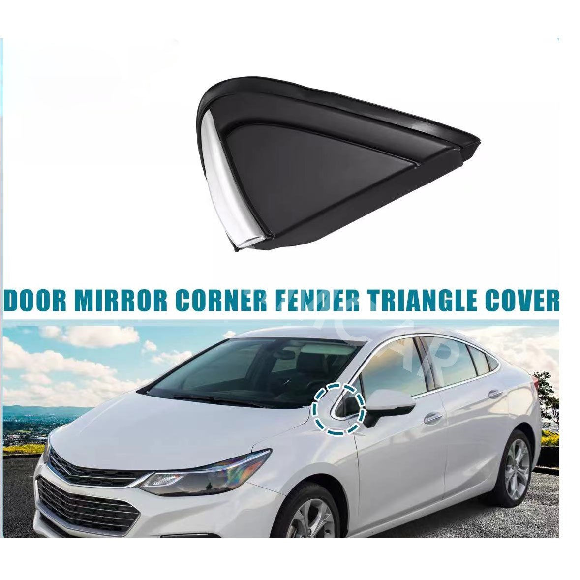 84106815 Car Fender Mirror Corner Molding Trim Fit For Chevrolet Cruze 2016-2019