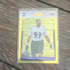 Panini 2017 Certified Chris Wormley #193 Mirror Gold /25 Ravens Rookie NFL Card