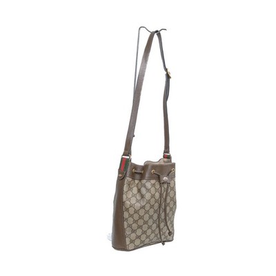 Gucci Ophidia GG Bucket Bag Vintage Web Stripe Leather Trim  display picture 2