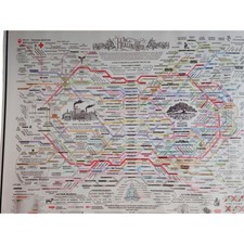 Healing Web Canvas Print Holistic  Allopathic Health Care Chart, 16x12 Unframed