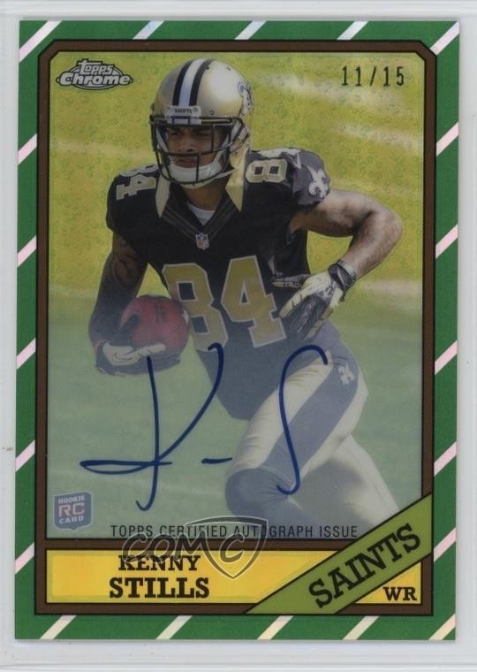 Kenny Stills Topps Chrome 1986 Insert #31 Autograph-Refractor