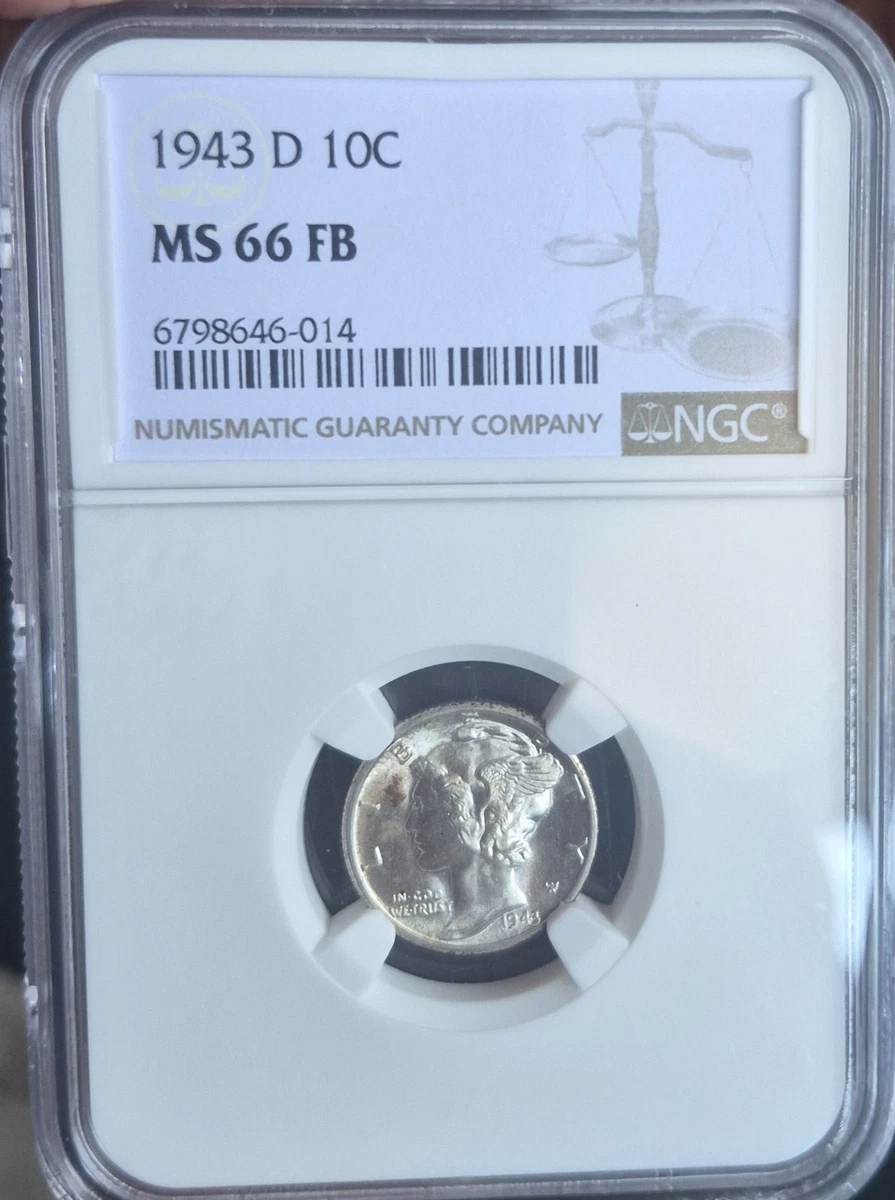 MS 66 Graded 1943 Year Mercury Dimes (1916-1945) for sale | eBay