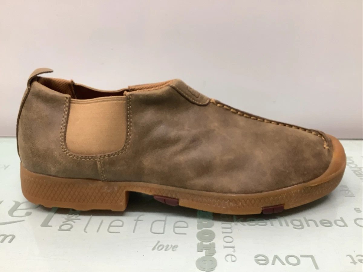 Twisted X Mens Original Chukka Driving Moc Brown Leather Shoes MDM0001 Size 8.5M Twisted X Shoes Driving Moc Moccasin Mens Sz | Mercari main image 4
