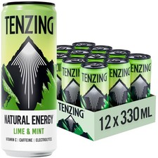 TENZING Natural Energy Drink, Plant Based, Vegan, & Gluten Free Drink, Lime &...