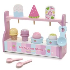 Play house strawberry ice cream scoop shop wooden wild strawberry play house 441