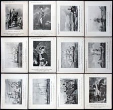 T. H. PARKER - OLD HISTORICAL PRINTS SET - 1930s - See photos