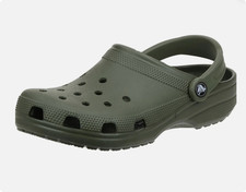 Crocs Unisex Shoes Army Green Clogs Slip On