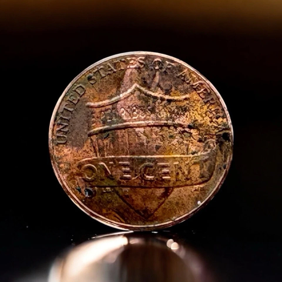 Rare! 2017-D Lincoln Shield 1C Penny Lamination & Off strike Error! 1 of a Kind! - Image 2 of 2