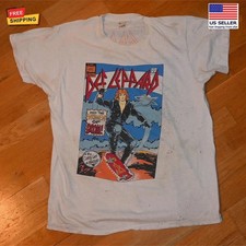 Hot Vintage 1987 Def Leppard 1980'S Concert Tour T-Shirt Double Sides New Gildan