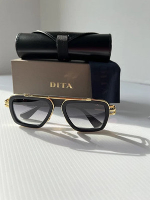 Authentic DITA LXN-EVO DTS403-A-01 Sunglasses in Matte Black and Gold with Gray