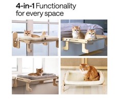 Cat Window Perch for Large Cats Heavy Duty Hammock Bed Foldable Window Shelf