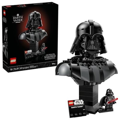 LEGO 75439 Star Wars Darth Vader Bust - Collectible Building Set for Adults
