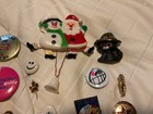Button Pin Lot Comic Book Expo 1984 Olympics Unicorn Santa Canada Peace Thumbs + — photo 3