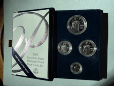 2003-W Proof Platinum American Eagle 4 Coin Proof Bullion Coin Set - Better Date
