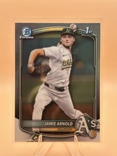 Jamie Arnold 2025 Bowman Draft 1st Chrome #BDC-30 Oakland A’s Athletics