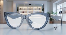 BURBERRY BE2418U 4117 Blue Demo Lens 53 mm Women's Eyeglasses