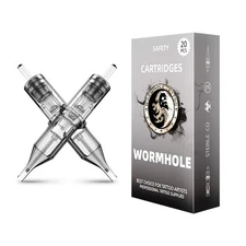 Wormhole Tattoo Cartridge Needles, 5RL Tattoo Needles 20PCS Disposable Tattoo...