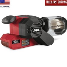 120V 3x18 In Corded Belt Sander Pressure Control Dust Filtration Auto Track New