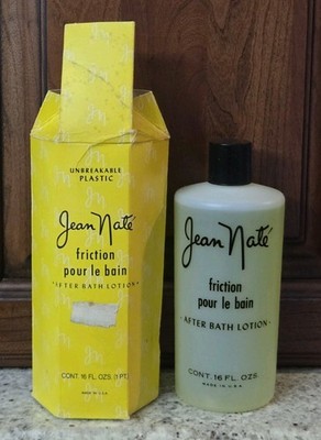 VTG NEW 16 oz JEAN NATE Friction Pour Le Bain AFTER BATH LOTION No. 09 w/Box