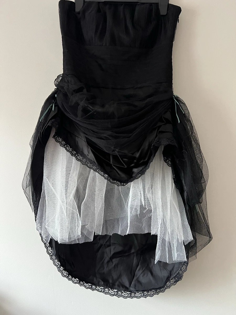 Disfraz de Cosplay Burlesco Bustier Victoriano Bustle Cancan Niña Deshuesado Talla 10