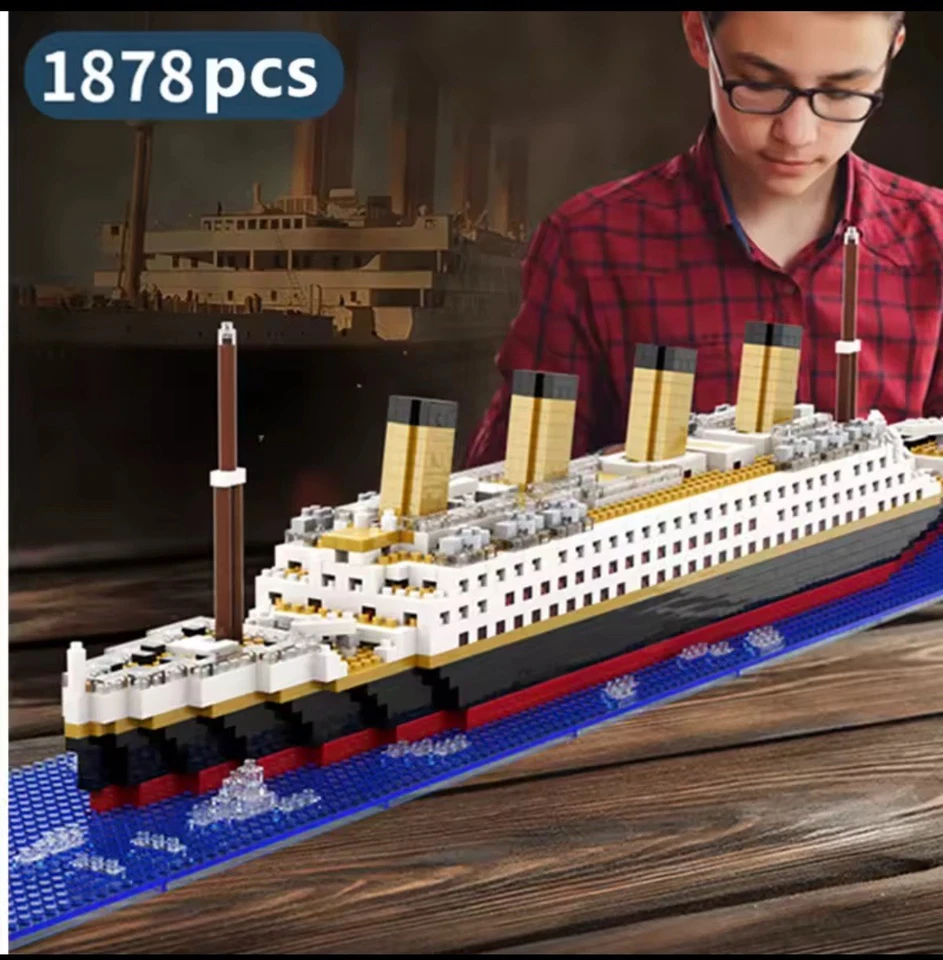 Titanic Lego Set 1878 Teile mit Karton - Bild 2 von 4