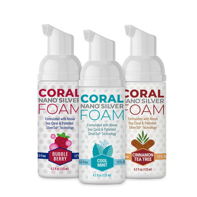 Coral White Coral Nano Silver Foaming Toothpaste Natural Fluoride Toothpaste