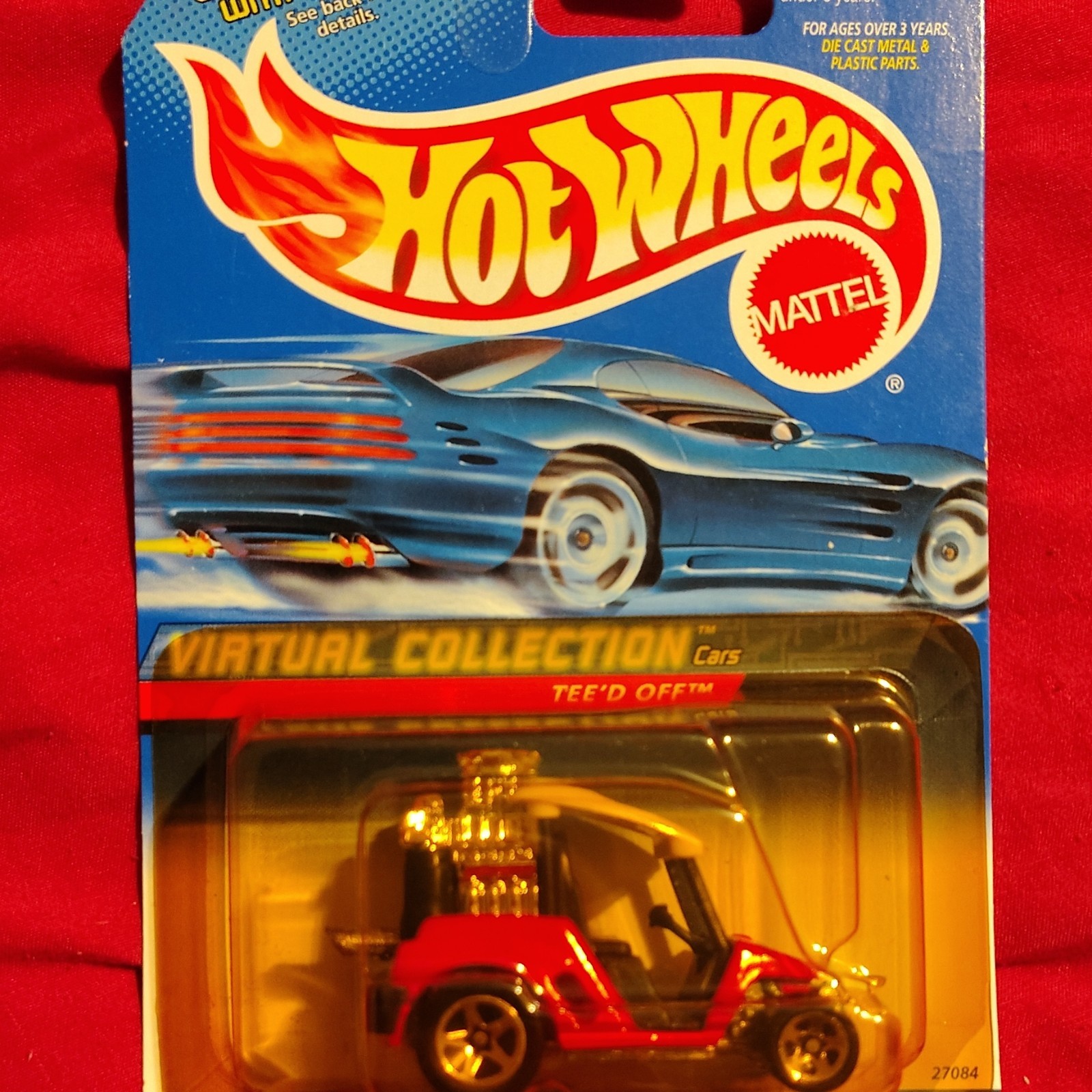Hot Wheels Tee'd Off Virtual Collection 1:64 Diecast Car Red White 1999