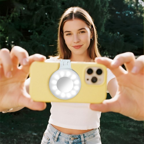 Beauty-Selfie-Licht für Handys LED-Selfie-Ring Fülllicht Vlogging Make-up Licht - Picture 8 of 16