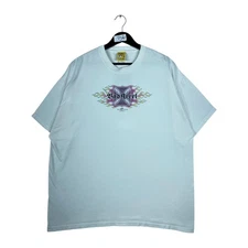 Vintage Big Dogs Bad Grrrl Graphic Print T-Shirt White Men's XL