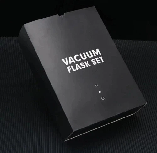 Vacuum Insulated Thermos Flask Stainless Steel 2 Cup Gift Set 4 Hot & Cold Drink - Picture 21 of 21